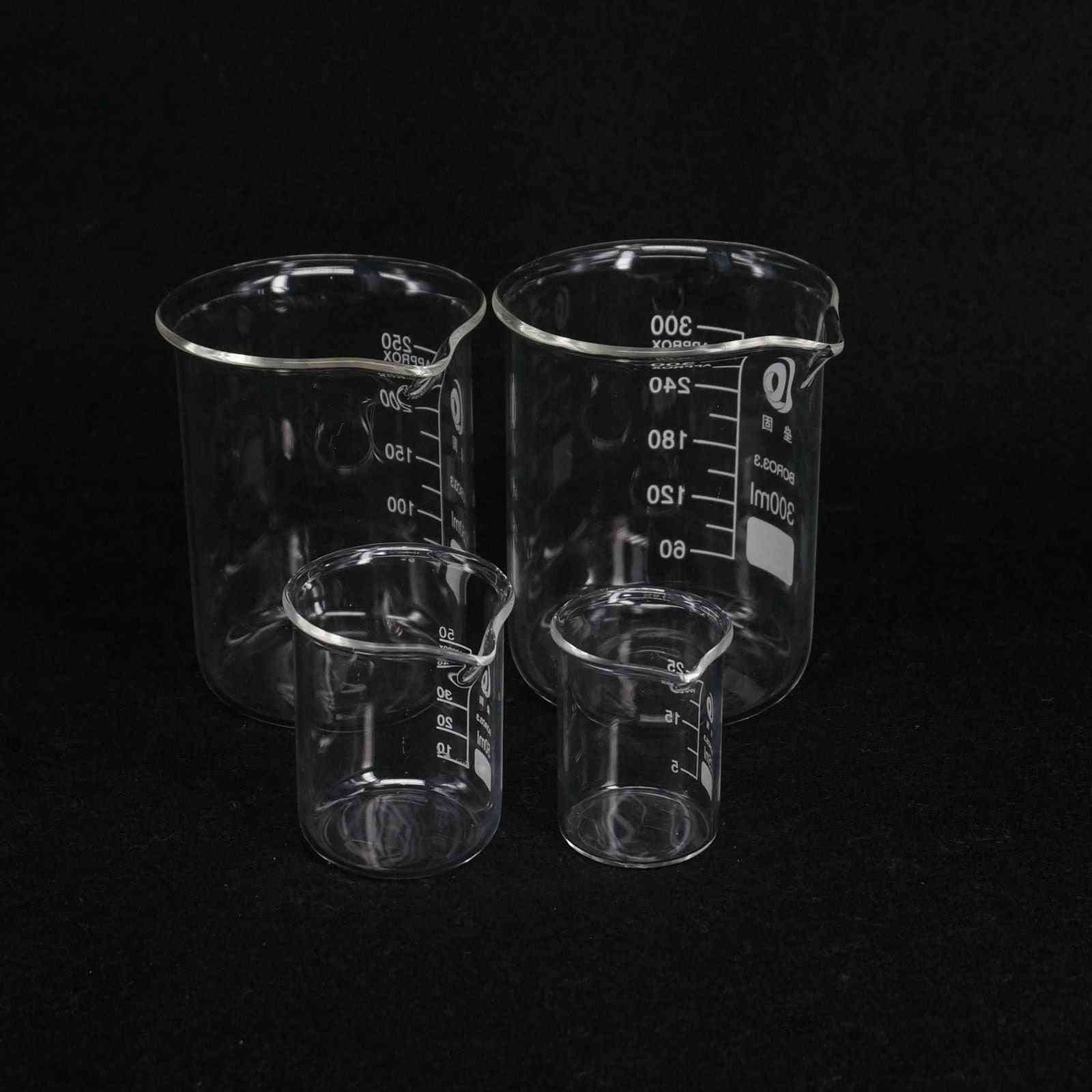 Glass Low Form Beaker Chemistry Lab