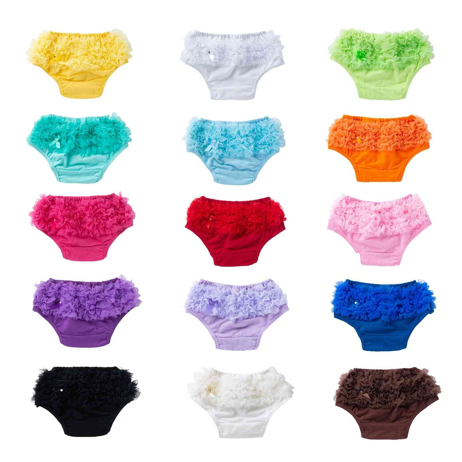 Cotton Ruffled Panties- Diaper Covers, Pp Shorts