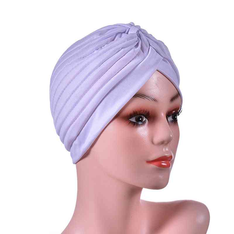 Women- Turban Headscarf, Sleep Night Headwear, Wrap Stretch Cap
