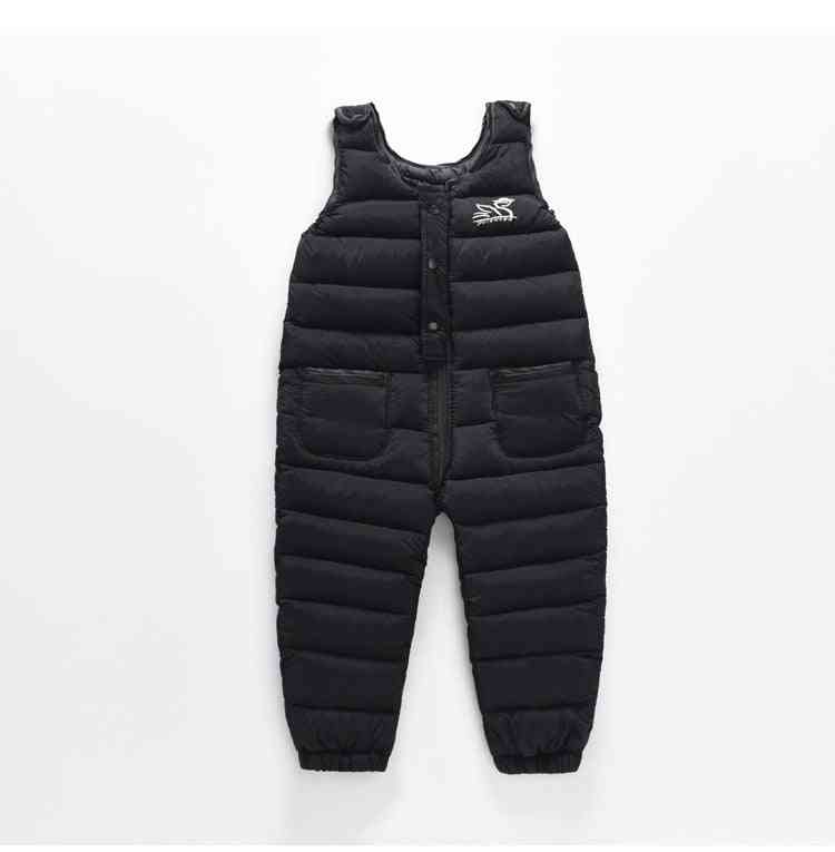Autumn Thick Jacket Pants, Baby Girl Jumpsuit Overalls