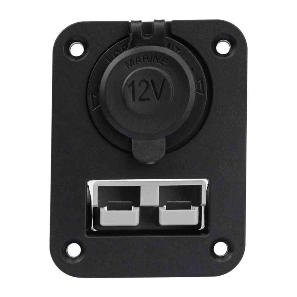 Anti Flame Recessed Plate 12v Car Power Outlet Plug For Caravan Boat Truck