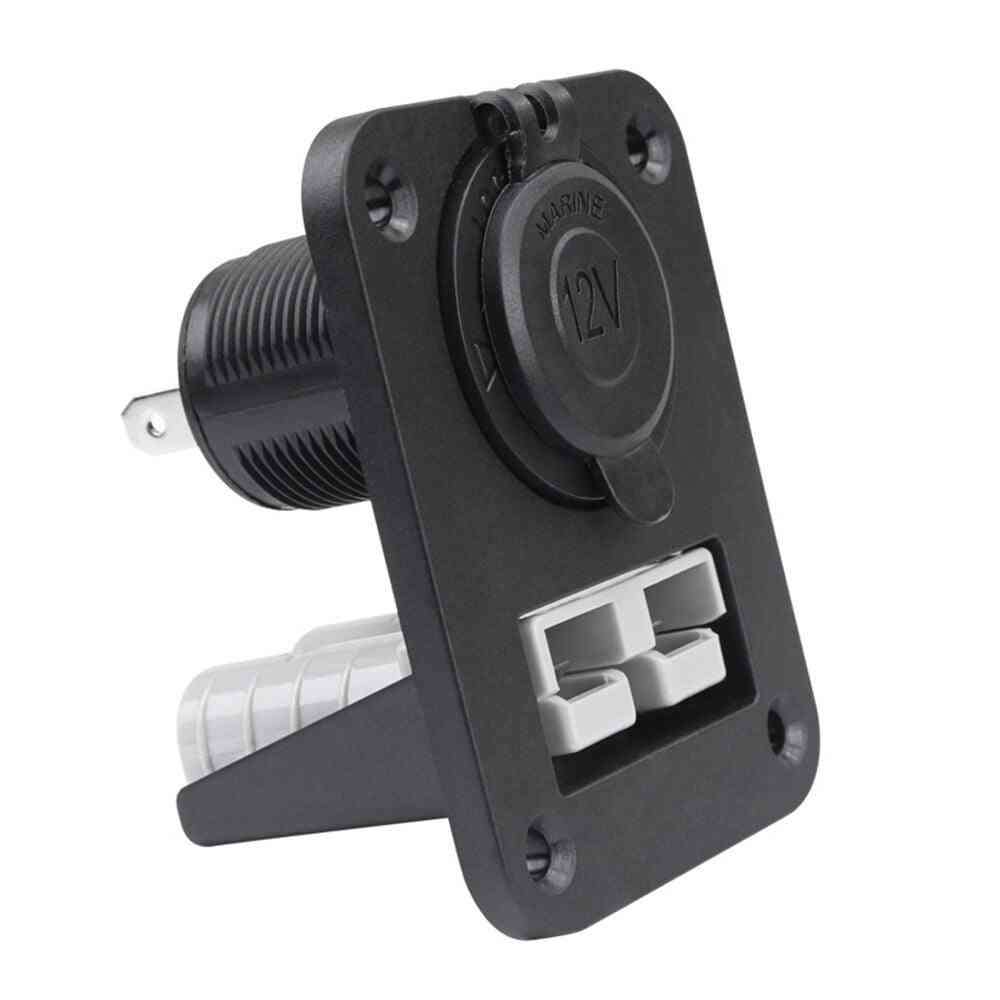 Anti Flame Recessed Plate 12v Car Power Outlet Plug For Caravan Boat Truck