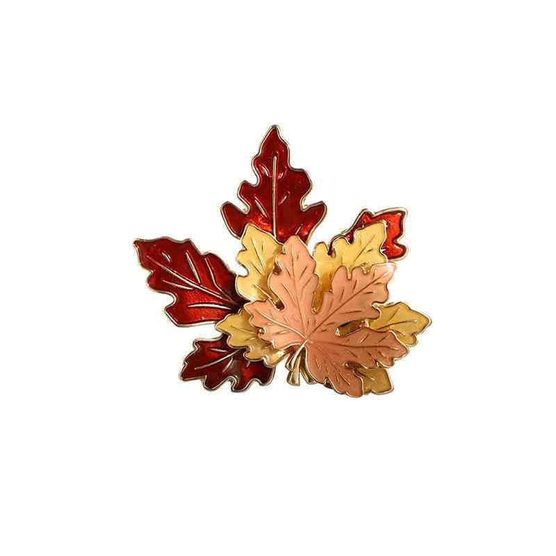 Women's Vintage Brooch Maple Leaf Brooches
