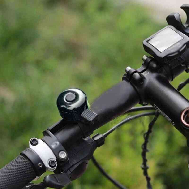 Mountain Bicycle Cycle Black Aluminum Traditional Style Button Flick Ping Bell