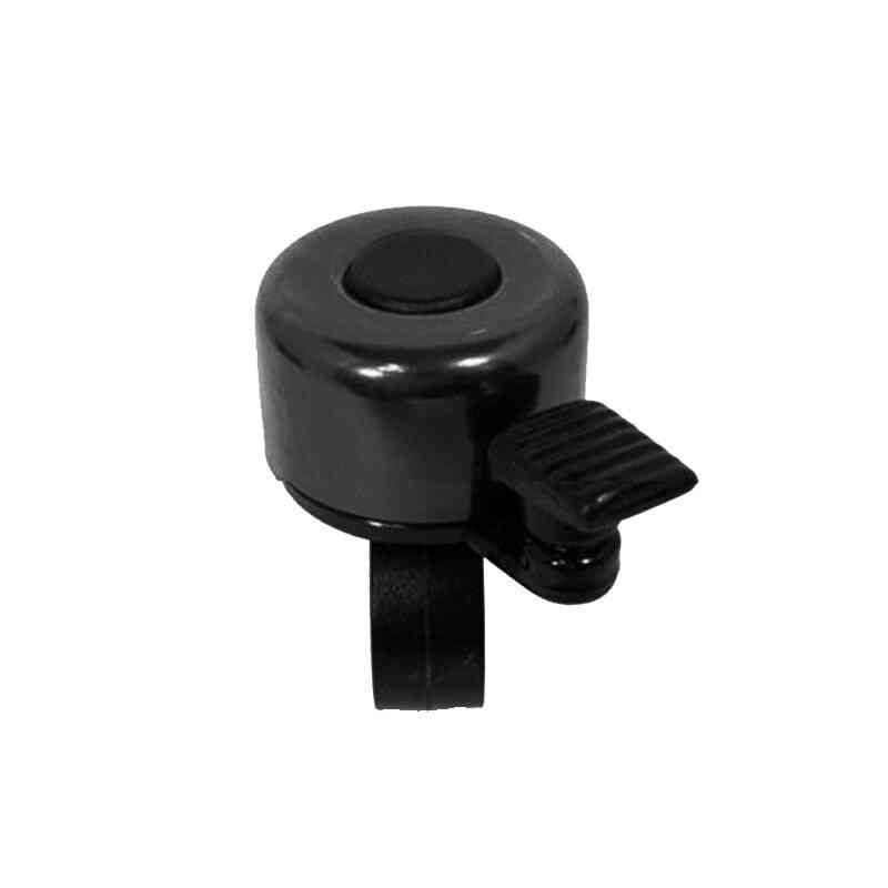 Mountain Bicycle Cycle Black Aluminum Traditional Style Button Flick Ping Bell