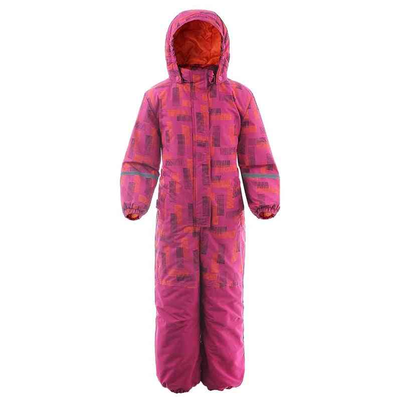 Winter Waterproof Jumpsuit, Fleece Inside Warm Outdoor Zipper