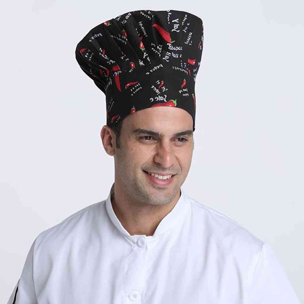 Fold Cap High Chef Waiter Adjustable Hats