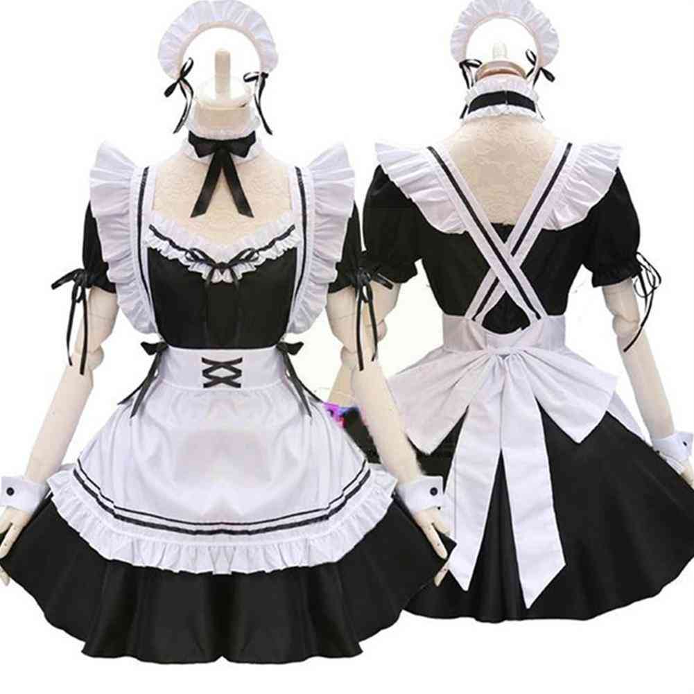 Women Maid Outfit Anime Long Dress