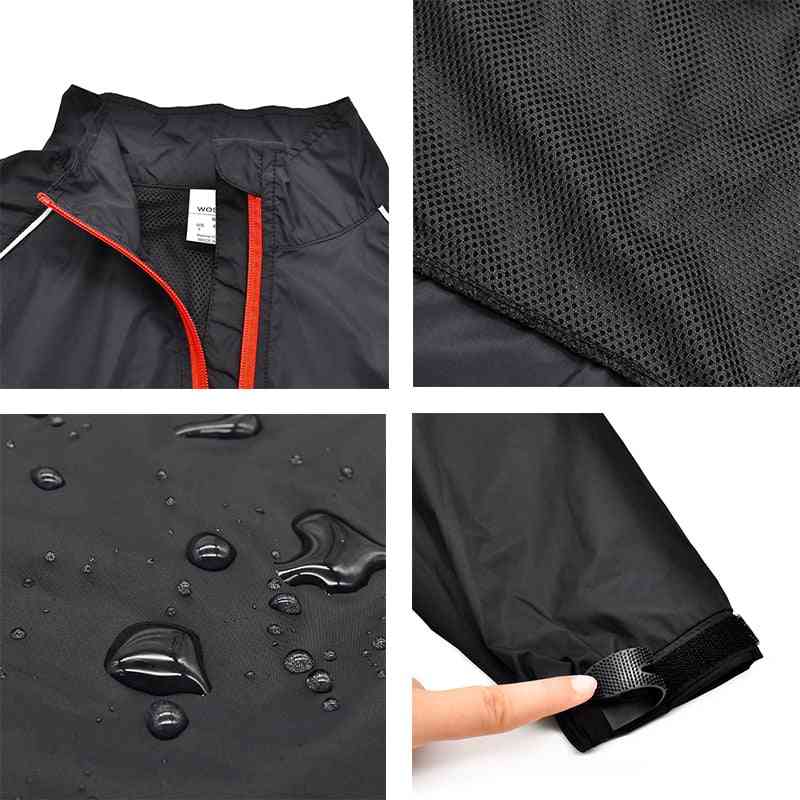 Reflective Portable Windproof & Waterproof Cycling Jacket For Adults - Men