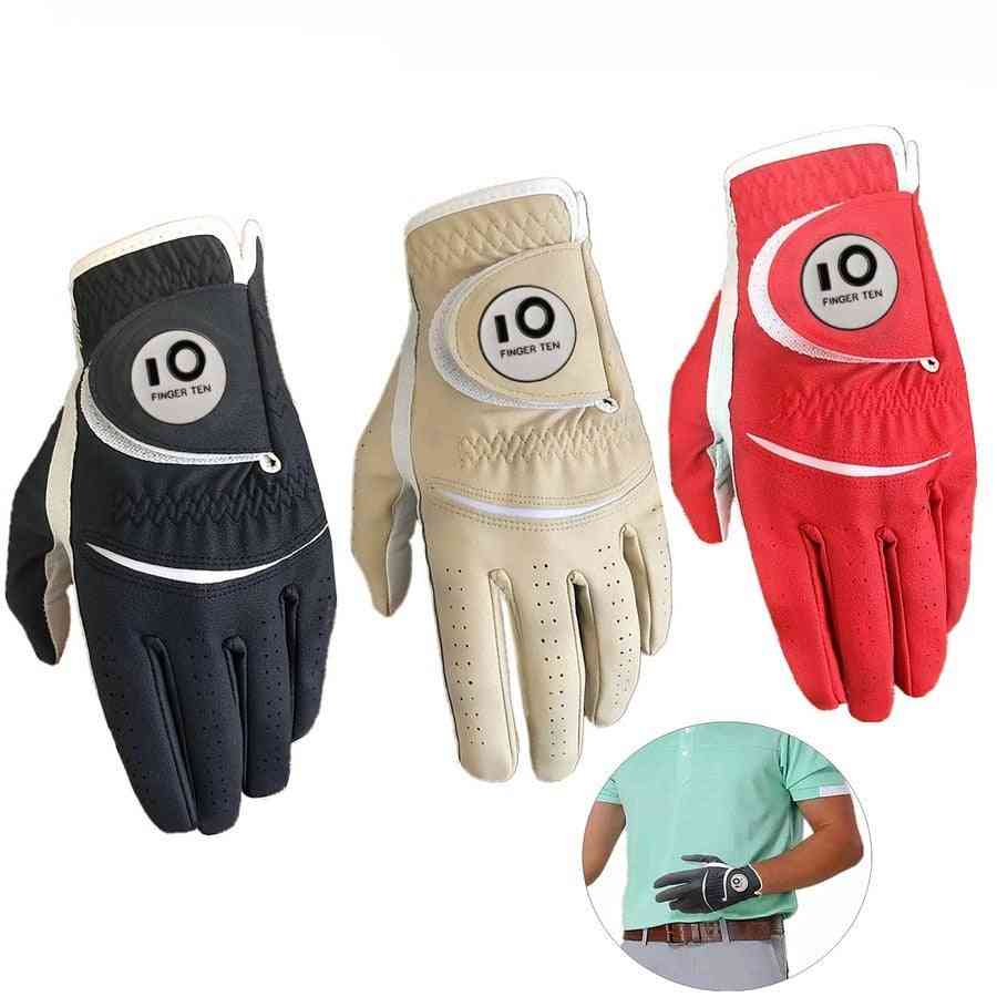 New Mens Golf Glove All Weather Velcro Stable Grip Cabretta Left Right Hand Weathersof Size Small Medium Large Xl