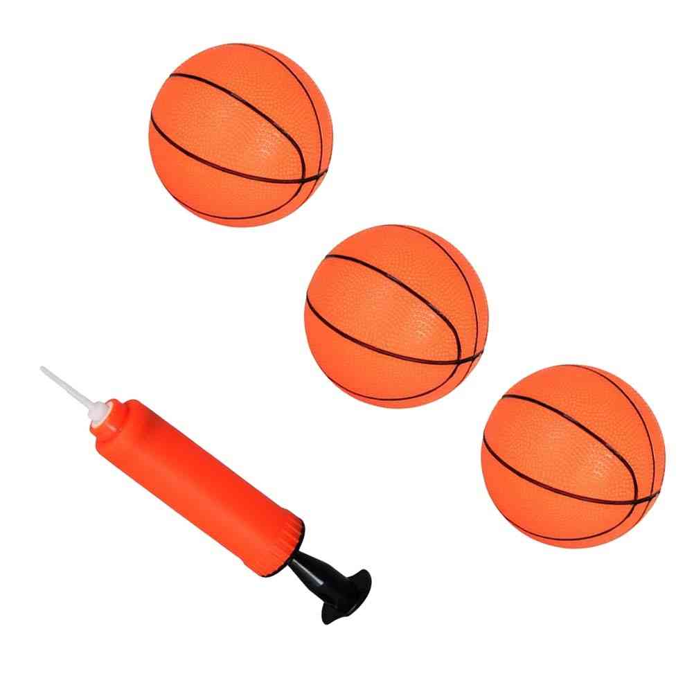 Mini hoppende basketball sportsbold med inflator til