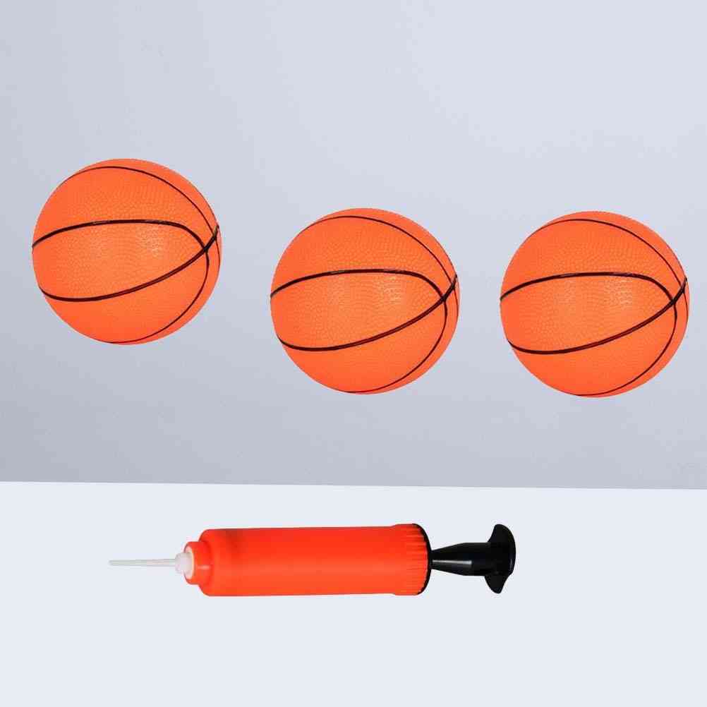 Mini hoppende basketball sportsbold med inflator til
