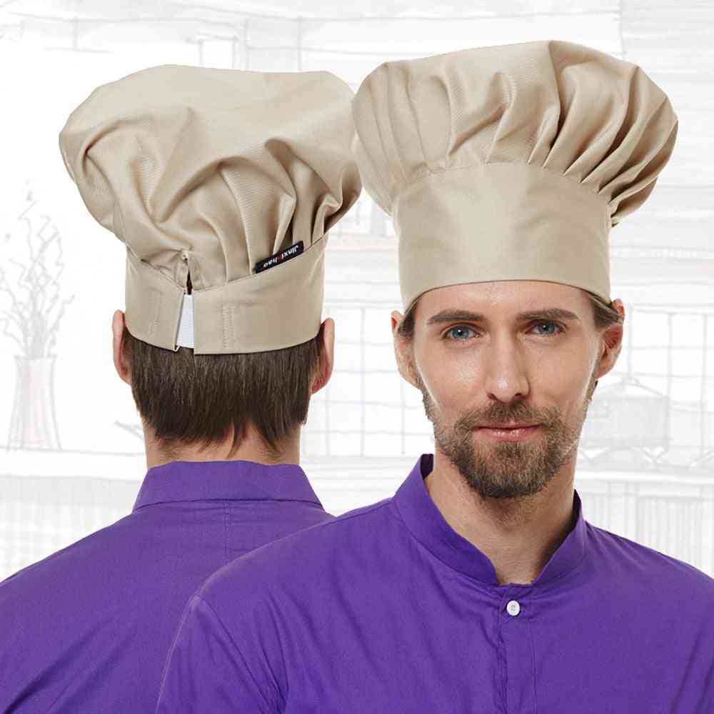 Unisex Fold Cap Bakery Canteen Chef Hat