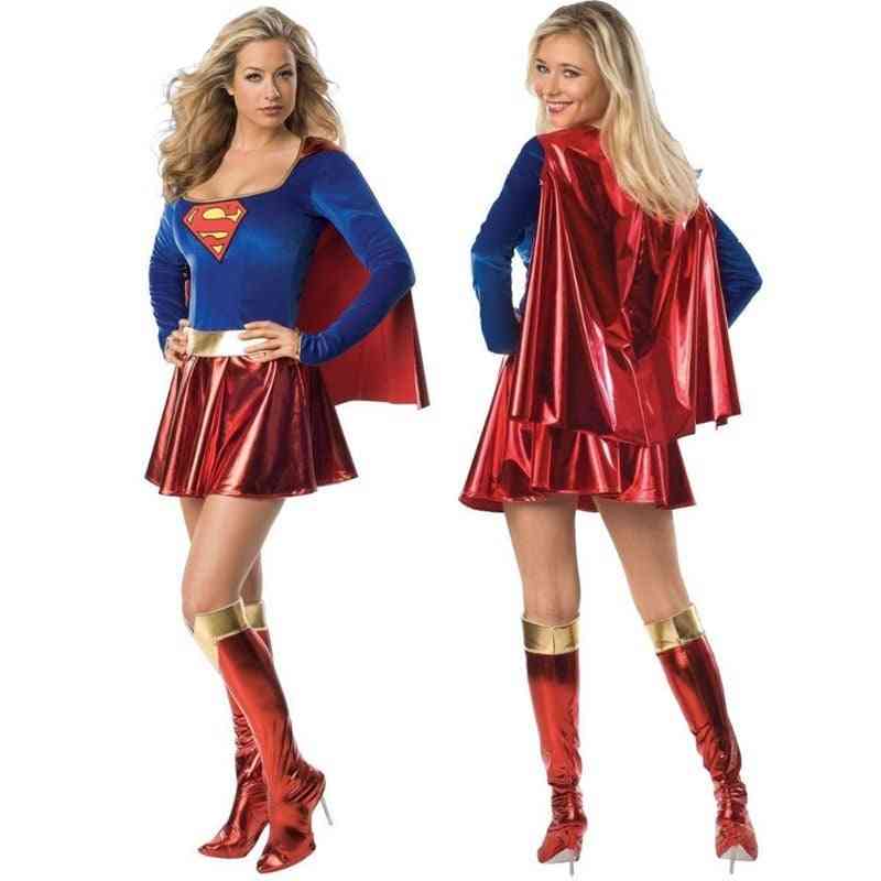 Superhero Cosplay Costumes Dress & Shoe Covers For Adult / Kids