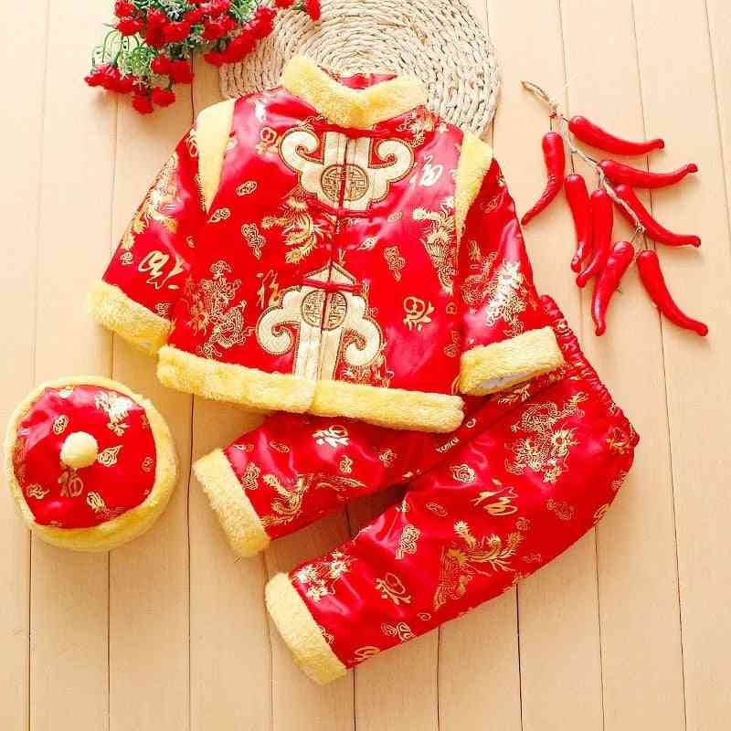 Tang Chinese Traditional Costume For Newborn Baby And