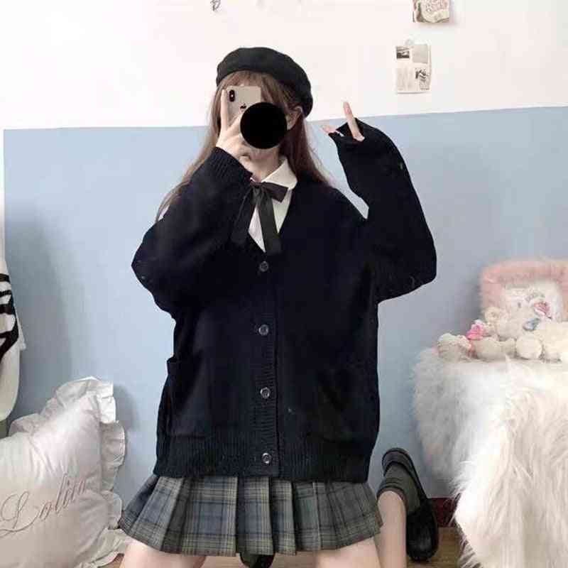 Japanese Korean Fashion Sailor School Uniform For Girl - Cosplay Suit - Sweater