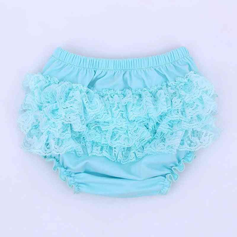 Ruffle Lace Baby Bloomers Diaper Cover For Newborn