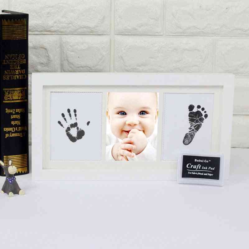Baby Footprint Maker Inkless Handprint Baby Souvenir Ink Pad , Memorial Oil Paper