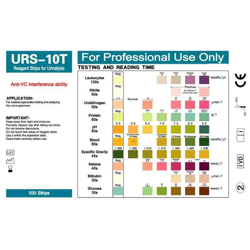 Urinalysis 10 Parameters Urine Test Strips