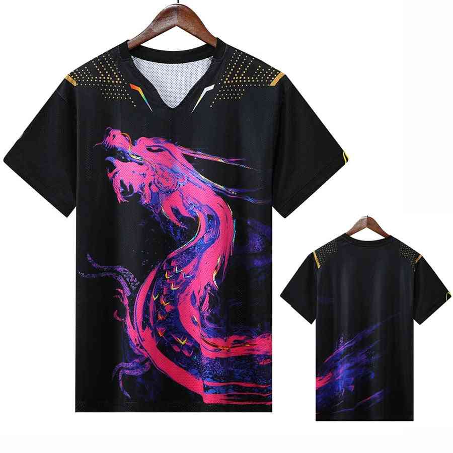 Dragon män kvinnor pingis bordtennis t-shirts kort