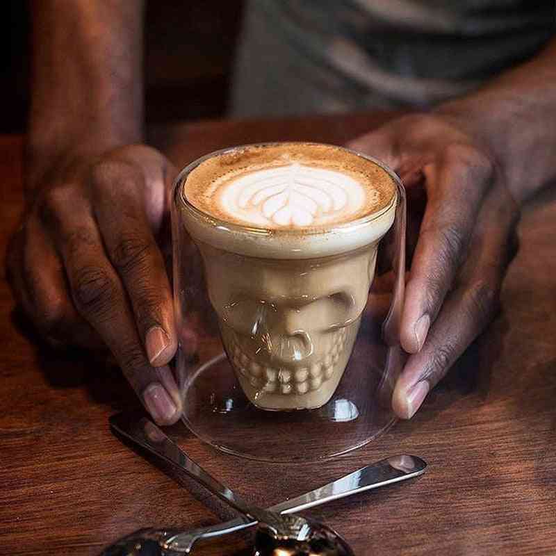 Hibrew Personality Coffee Cup Glass Coffee Cup Skull Cup