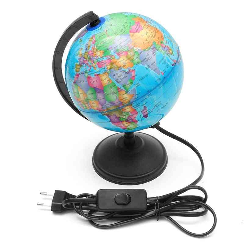 World Globe Map Rotating Stand With Led Light