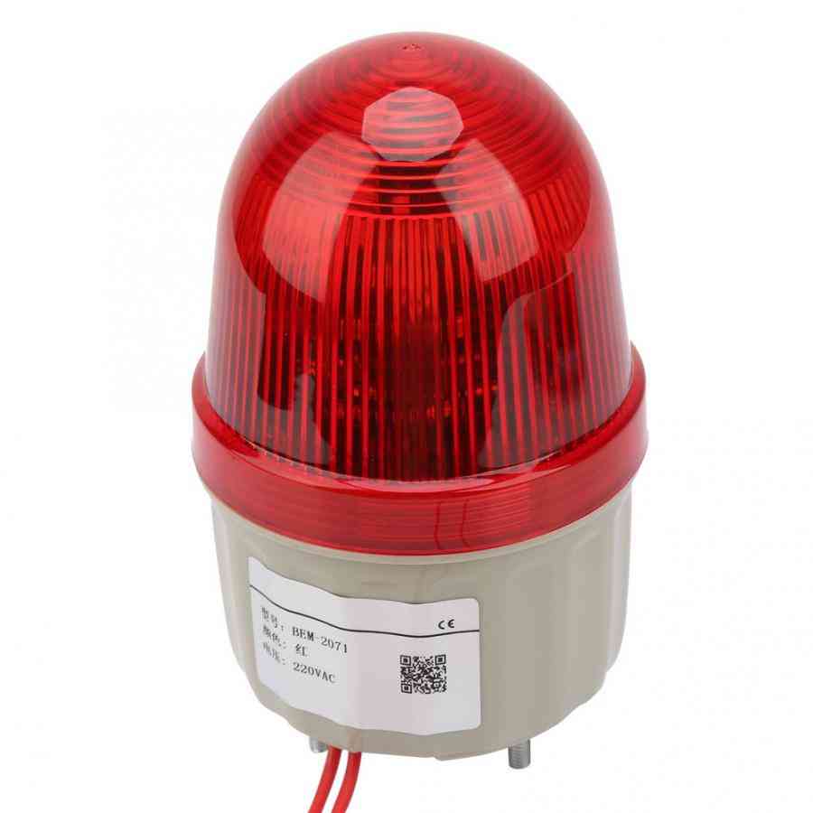Signal Bolt Fixed Red Warning Lights Security Alarm Strobe