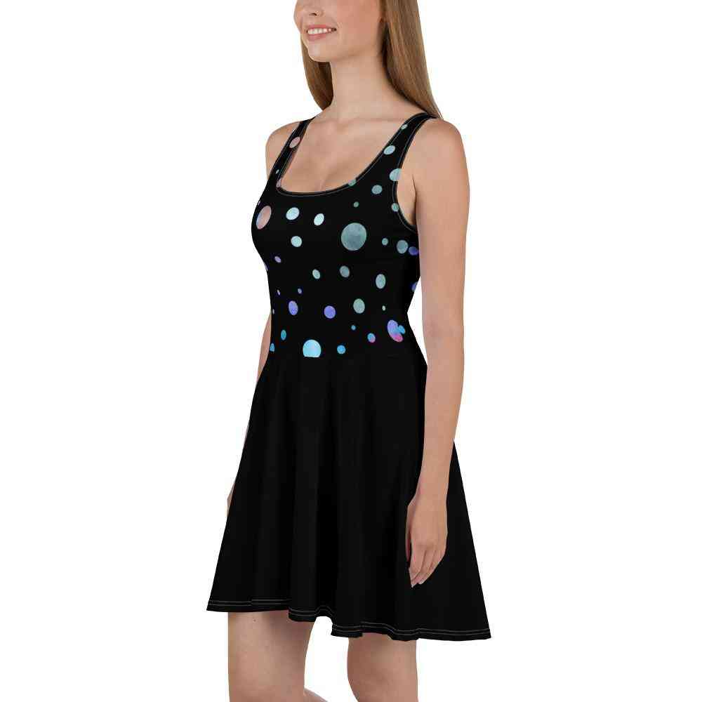 Galaxy Polka Dot Skater Dress