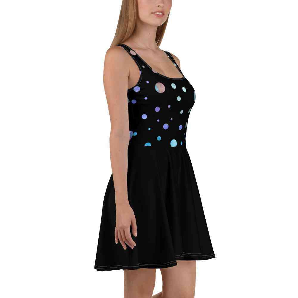 Galaxy Polka Dot Skater Dress