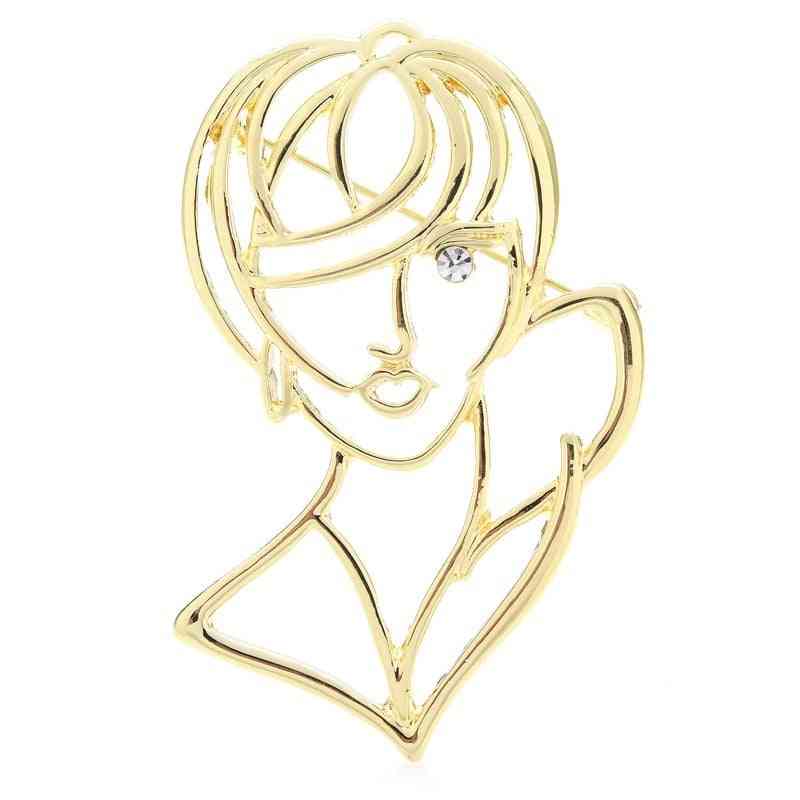 Beauty Lady Brooches For Women