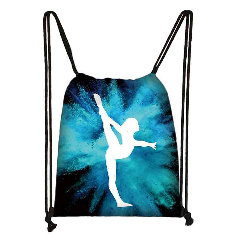 Watercolor Gymnastics Art Print Backpack