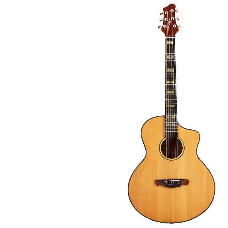 Solid Wood Spruce Electric Acoustic Guitar