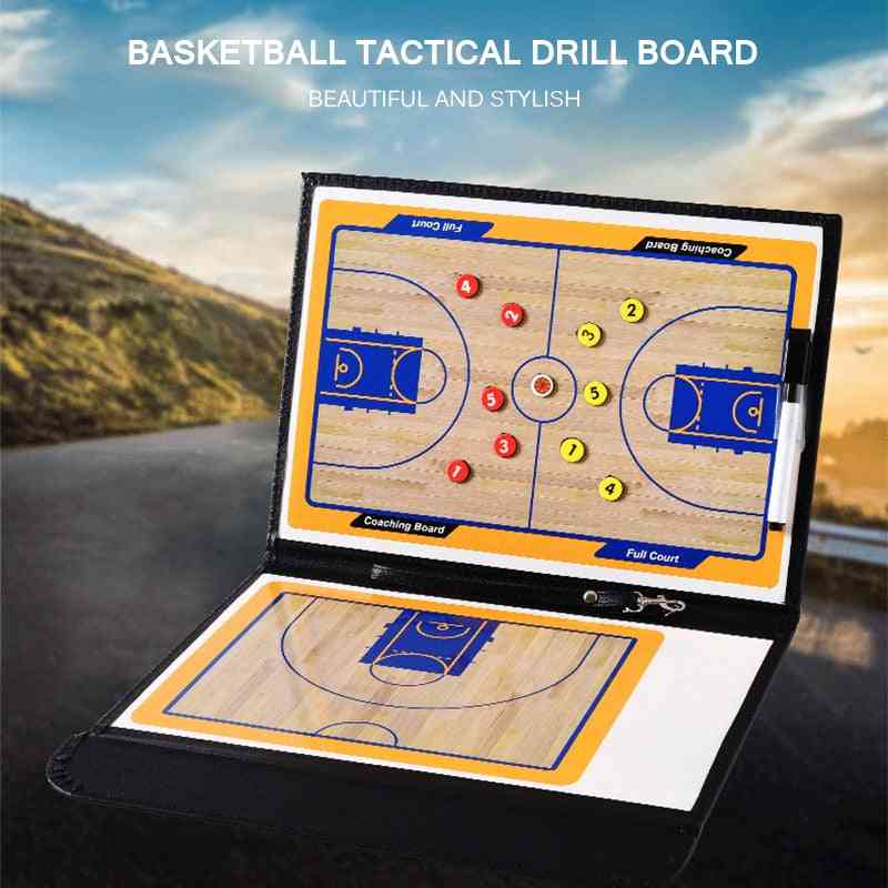 Basketball Coaching Double  Game Training Magnet Clipboard