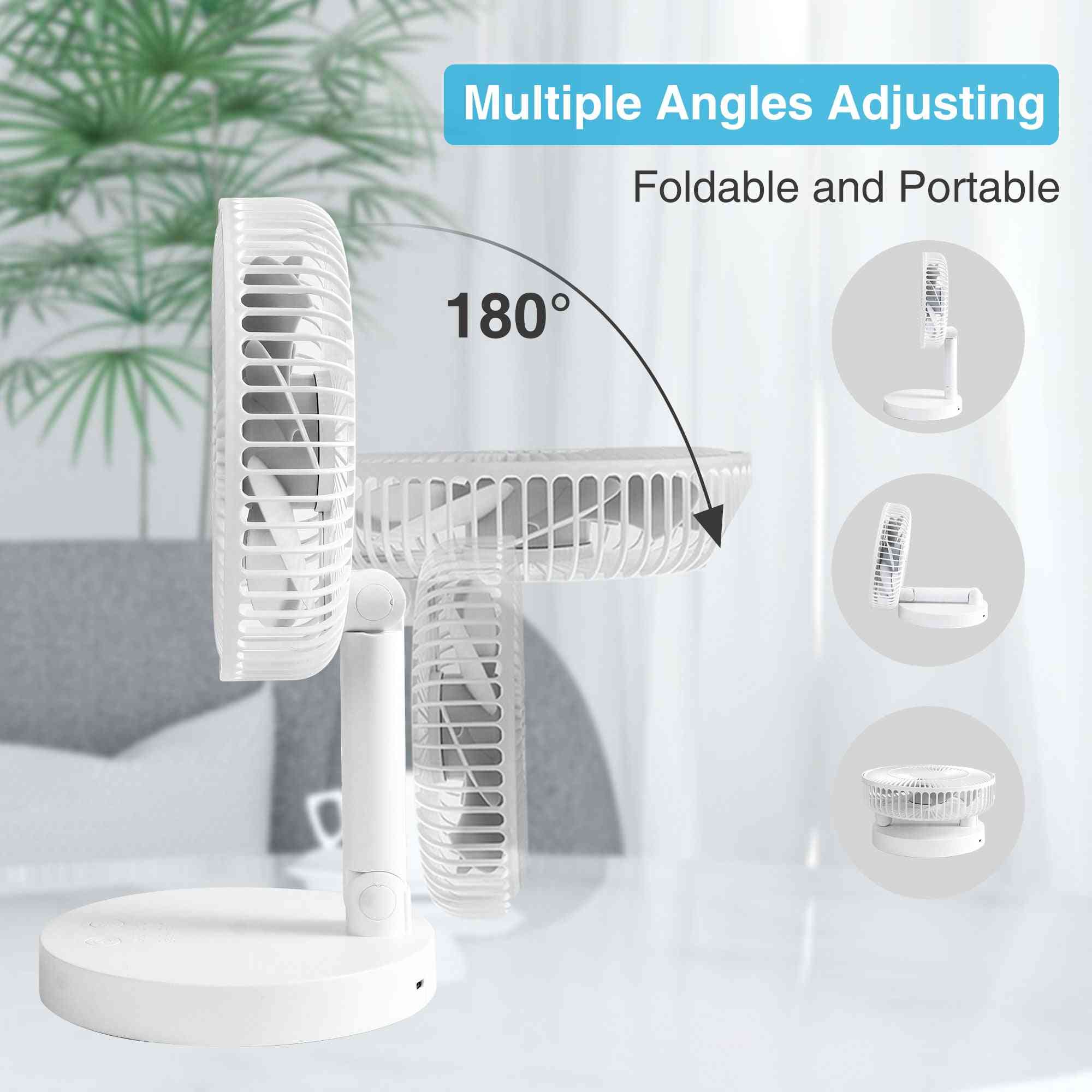 Rechargeable Usb Mini Stand Cooling Small Foldable Fan