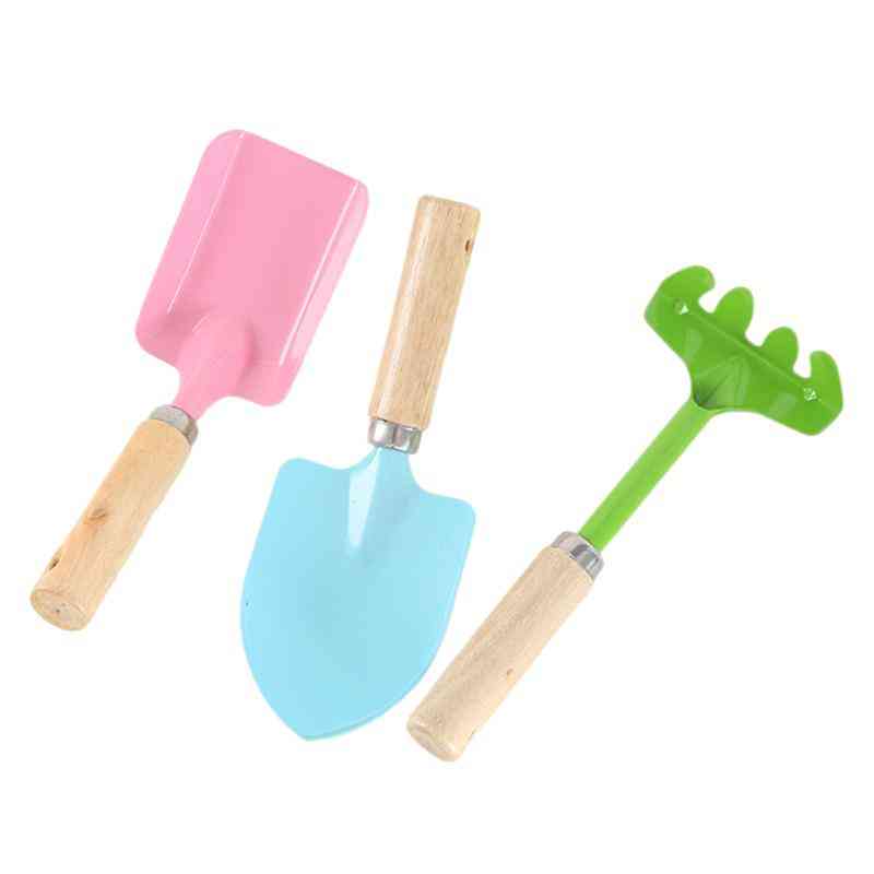 3pcs Kids Candy Color Garden Tools Mini