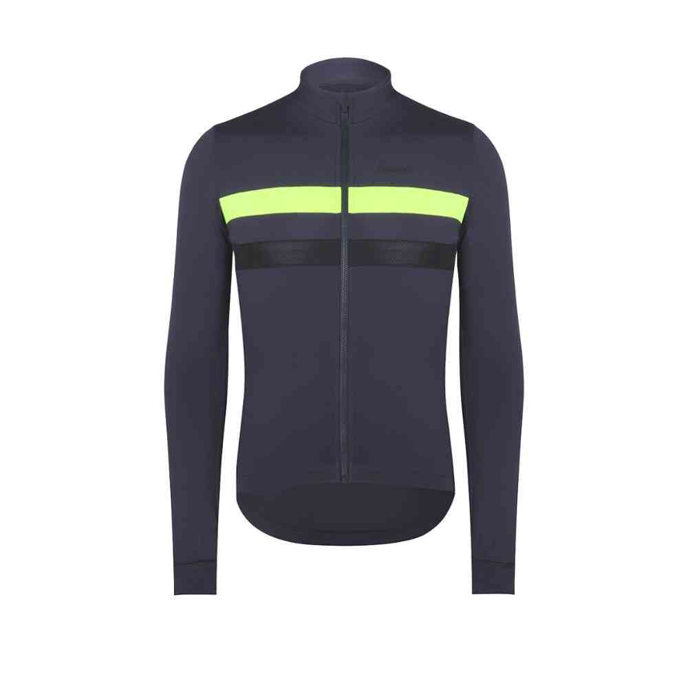Winter Reflective Thermal Fleece Cycling Jersey, Mtb Bicycle Shirt