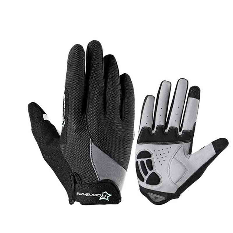 Sponge Pad Long Finger Motorcycle Gloves