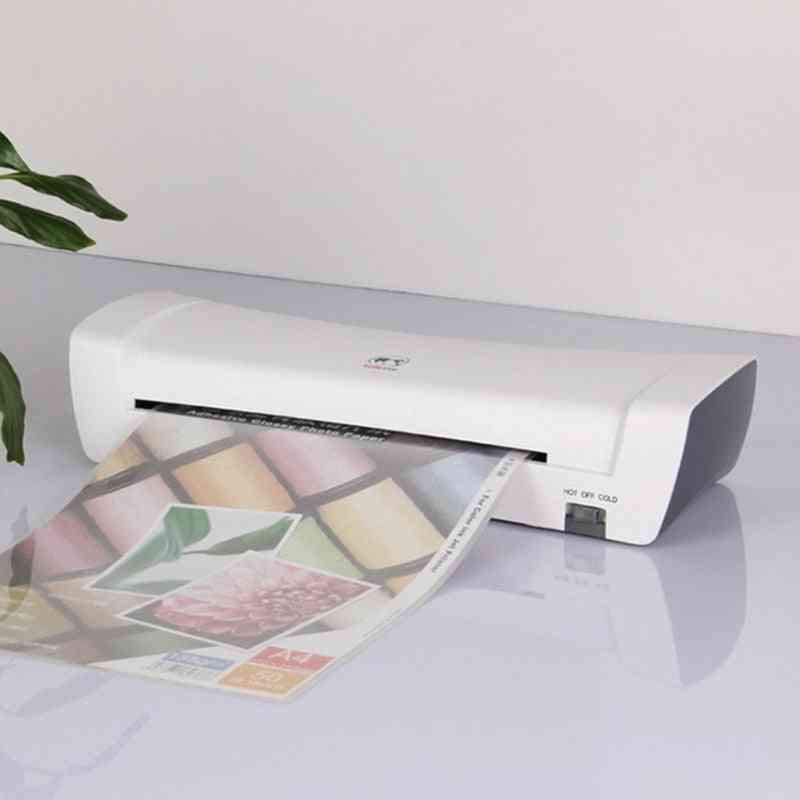 Professional Thermal Office Hot Cold Laminator Machine For A4 Document Photo