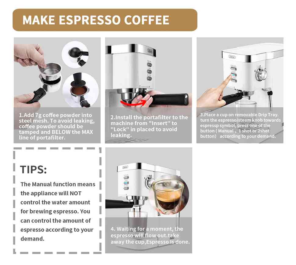 Bar Coffee Machine Espresso Cafetera