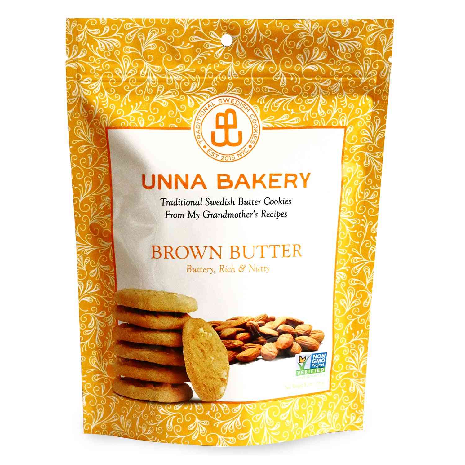 Brown Butter Cookies 5.5 Oz From Unna Bakery