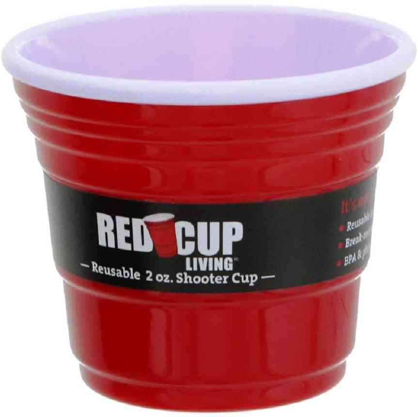 Red Cup Living Shooter Reusable Cup, 2-ounce,