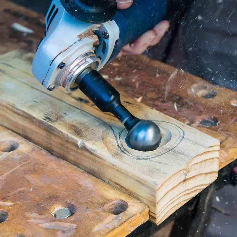 Power carving kiinnike kulmahiomakoneeseen puinen uraveistotyökalu