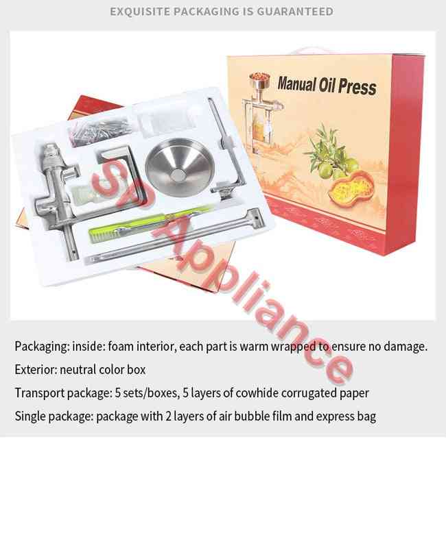 Manual Oil Press Household Oil Extractor Peanut Nuts Seeds Oil Press/expeller Oil Extractor Machine