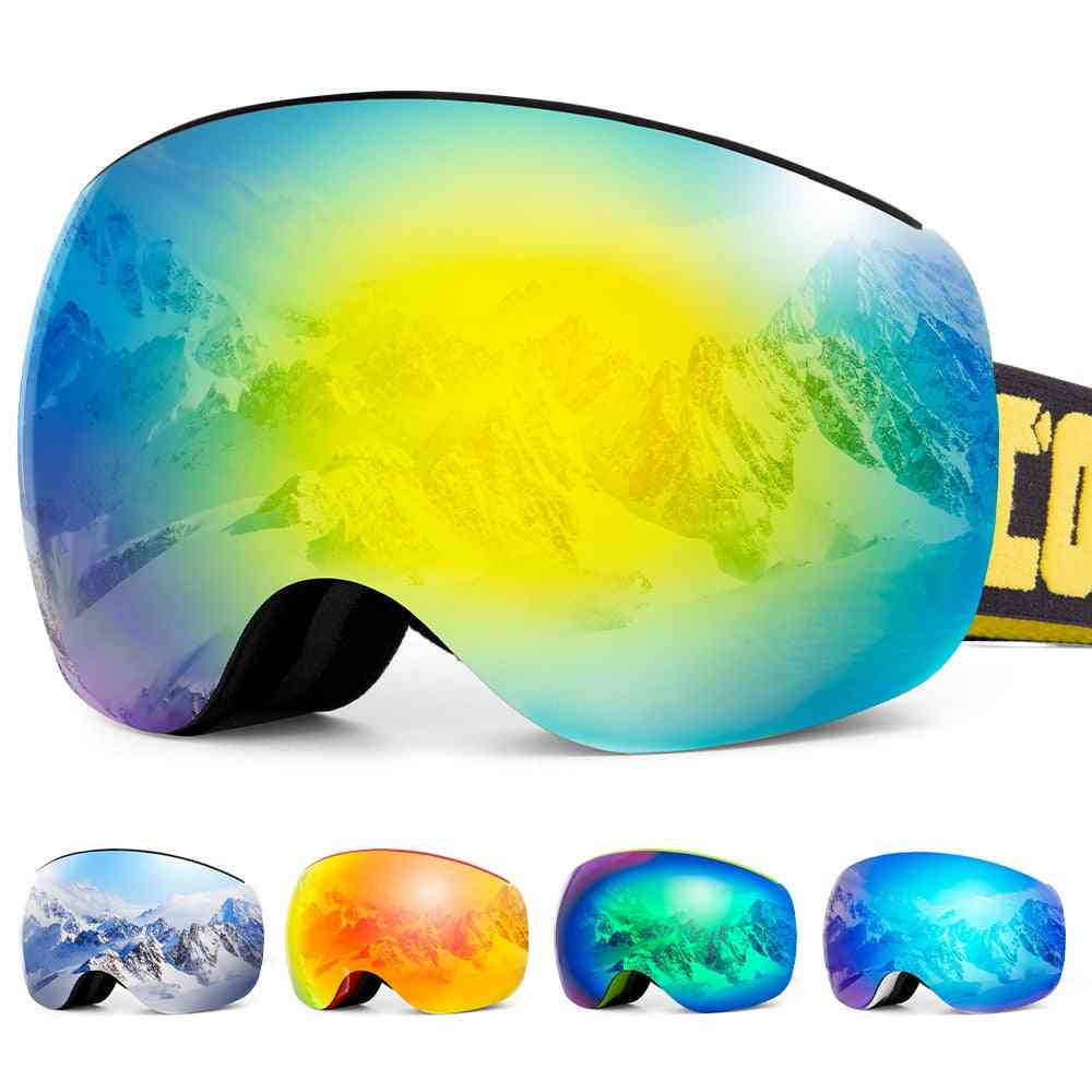 Detachable Magnetic Frameless Ski Goggles Snow Glasses Men And Womens