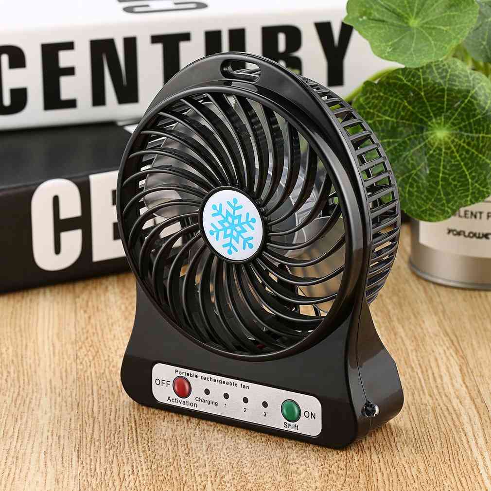 Mini Desktop Fan Usb Charging 3 Speed