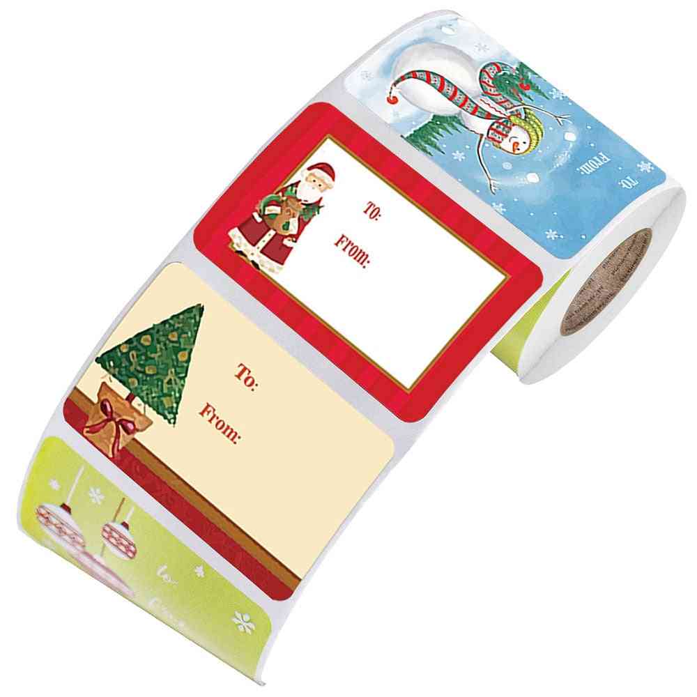 Christmas Snowman Adhesive Labels Stickers