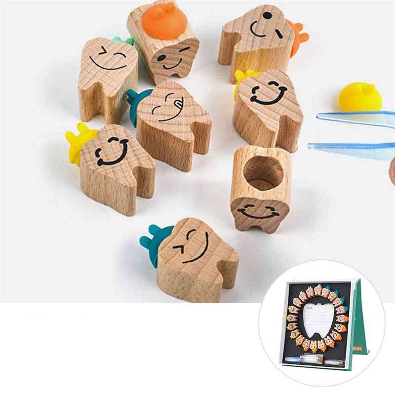 Wooden Baby Deciduous Tooth Box