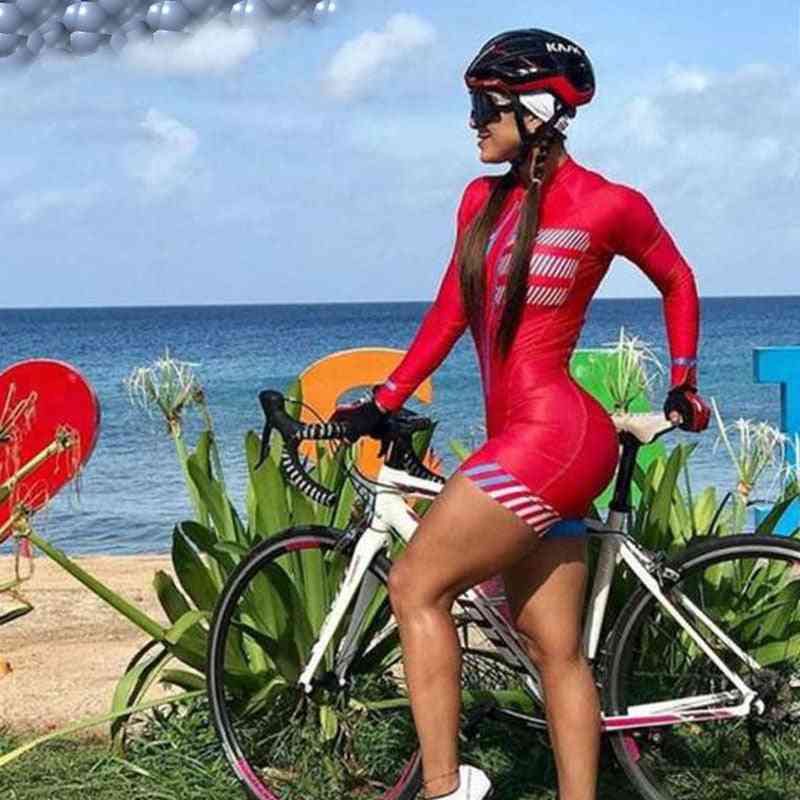 Long Sleeve Breathable Triathlon Bike Tights Jersey Set