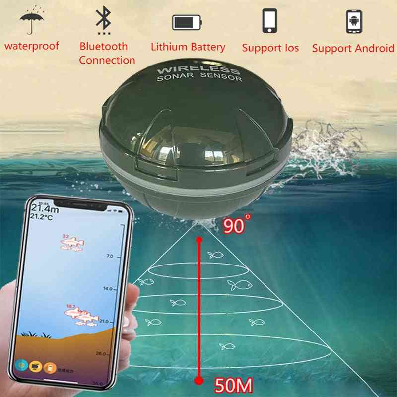 Smart Phone Sonar Sensor Bluetooth Intelligent Fish Finder