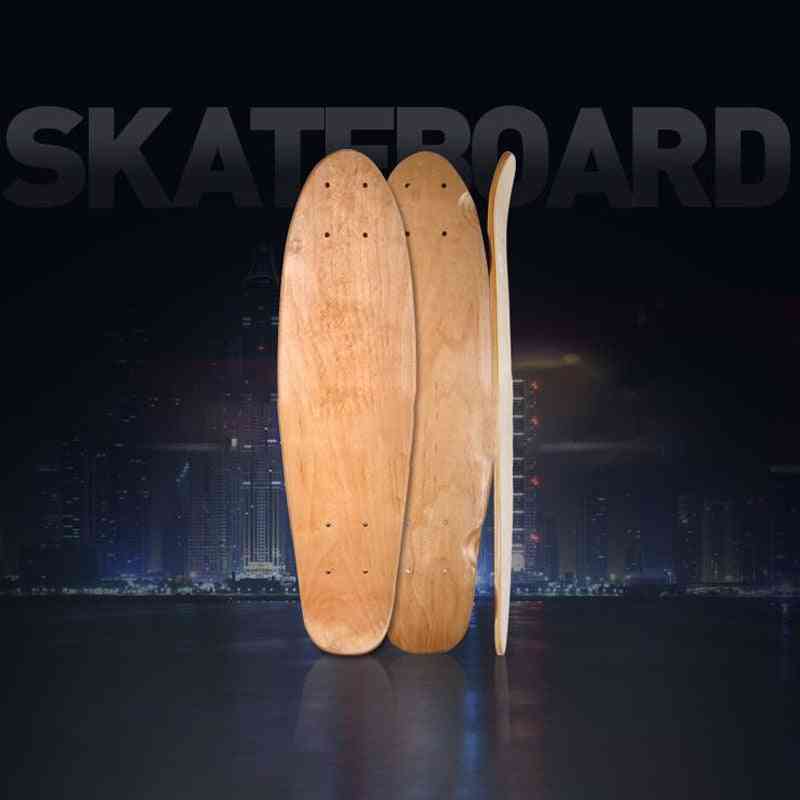 Mini Cruiser Board Natural Wood Longboard